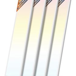 Allsmartlife 4-Pack 1x4 Led Flat Panel Light Surface Mount Ceiling Light, 5CCT 3000K/3800K/4500K/5200K/6000K Dimmable, 24W/30W/40W 4980LM Edge-Lit, Fl