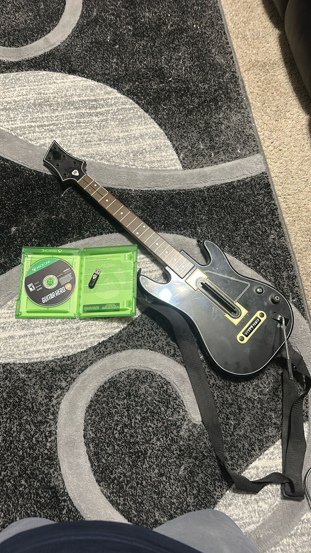Guitar Hero With Dongle And Controller Xbox
