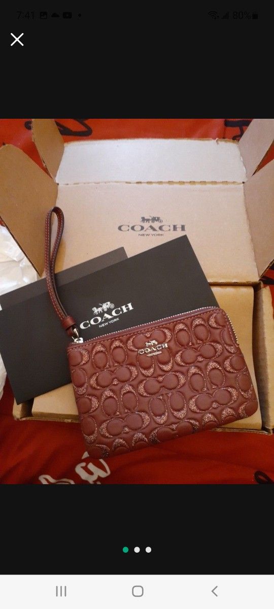 New Coach Wristlet