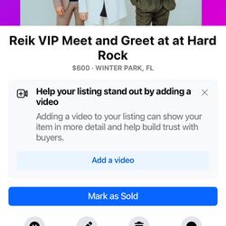 Reik VIP Meet And Greet (2) Hard Rock Fort Lauderdale 