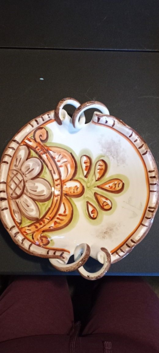 Beautiful Handmade Vintage Fratelli Fanciullacci Serving Bowl.