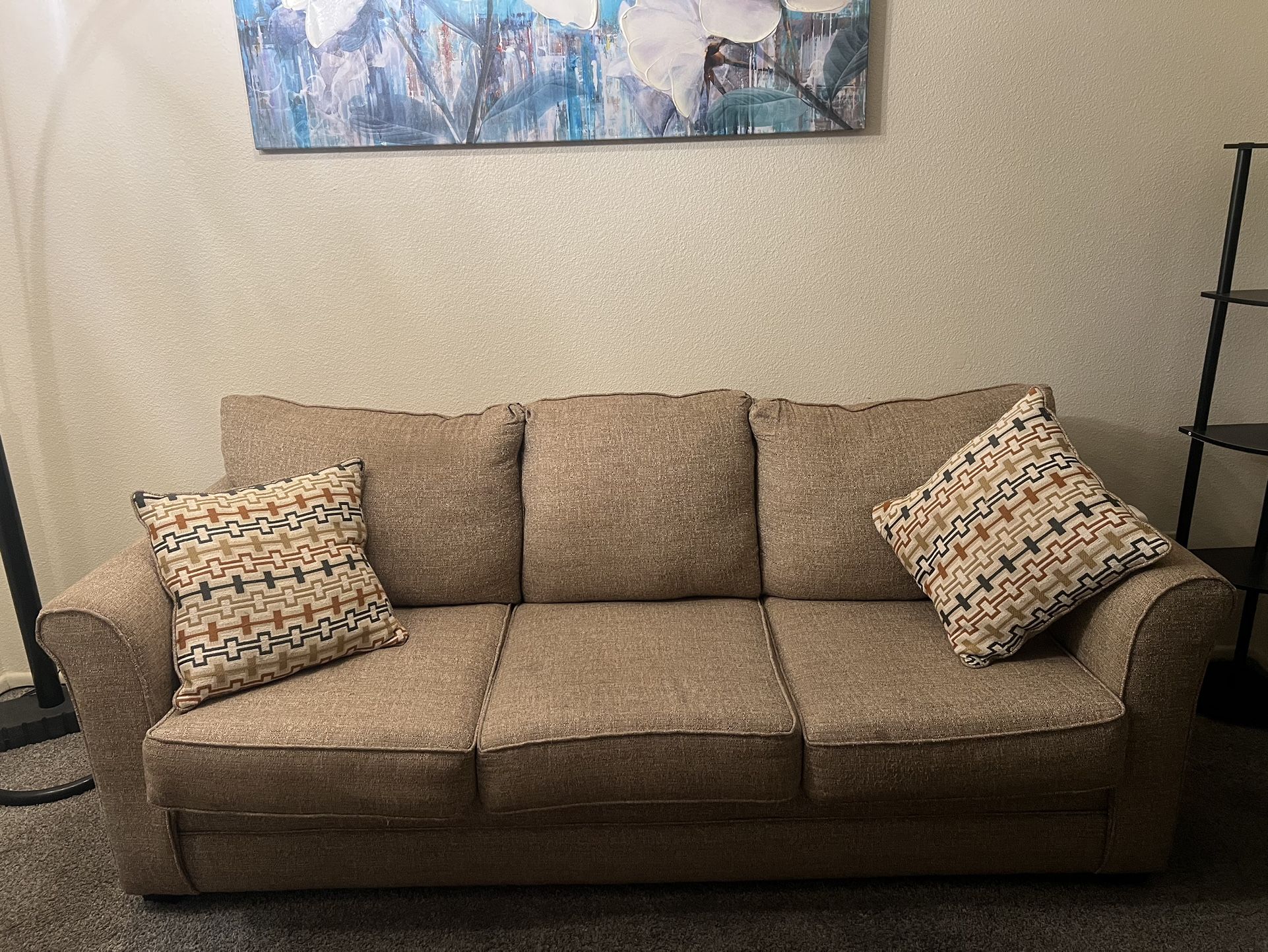 Comfortable Sofa and Matching Armchair Set β Great Condition!