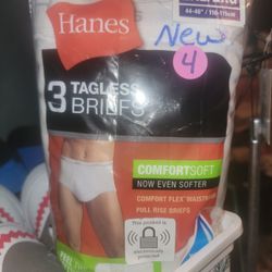 💖 NEW 3 PAIR OF MENS BRlEFS 2X / 10. THESE ARE NEW AND BAG IS SEALED