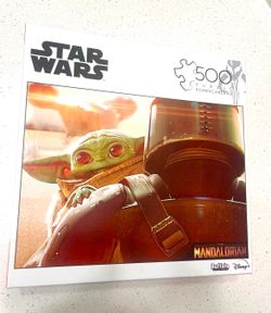 FREE (see description) Disney Star Wars Mandalorian 500 Piece Puzzle New