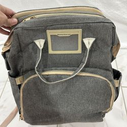 baby backpack and changing pad