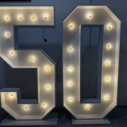 Number With Lights Cheap Marquee Numbers 