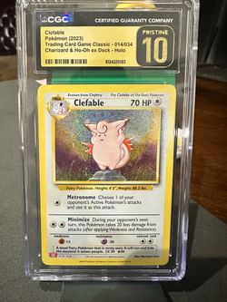 Clefable 014 2023 classic collection cgc pristine 10