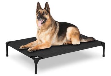 Elevated Dog Bed Raised Outdoor Dog Cot for Large Dogs, Installation Requires No Tools, Frame with Washable Cooling Breathable Mesh Anti-Slip Feet, In