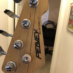 Peavey Bass Guitar With Amp Bag Nice  