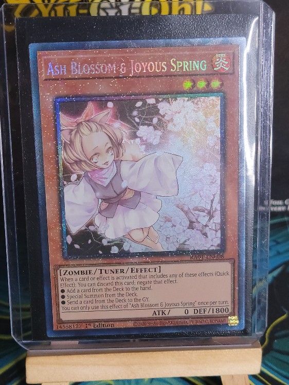 YUGIOH Ash Blossom & Joyous Spring Prismatic Collector's Rare PCR [RA01-EN008]