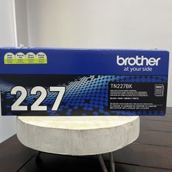Brother Genuine TN-227BK High Yield Black Printer Toner Cartridge NEW & SEALED