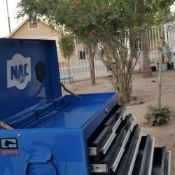 Top Chest Tool Box Used No Key 9 Drawer 