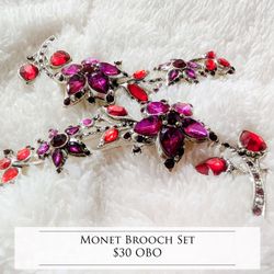Monet Brooch Set 