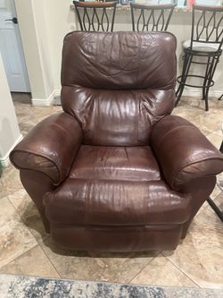 Leather recliner
