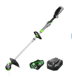 EGO POWERLOAD 56-volt 15-in Telescopic Shaft Battery String Trimmer 2.5 Ah (Battery Included) (Charger Included)