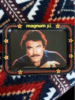 Vintage 1982 ‘Magnum P.I.’ TV Show Metal Serving Tray For Sale!