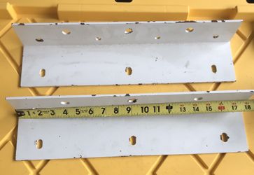 2 - 3”x4”x3/16”  X 18” / L-Shape Heavy Duty Steel Angle Iron Brackets 