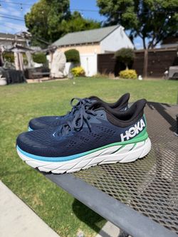 Hoka Running Sneakers Navy Blue Green