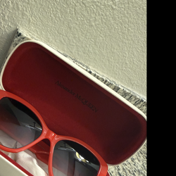 Alexander McQueen - Red Cat Eye Sunglasses