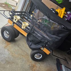 Cartwheels USA Wagon Double Duly Heavy Duty w/Ice Chest Tray