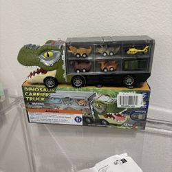 13 in 1 Dinosaur Toys, Dinosaur Truck 12 Pull Back Cars, Dino Car Set, Birthday Gifts Toys for 3 4 5 6 7 8 Year Old Boy Girls, Transport Carrier Truck