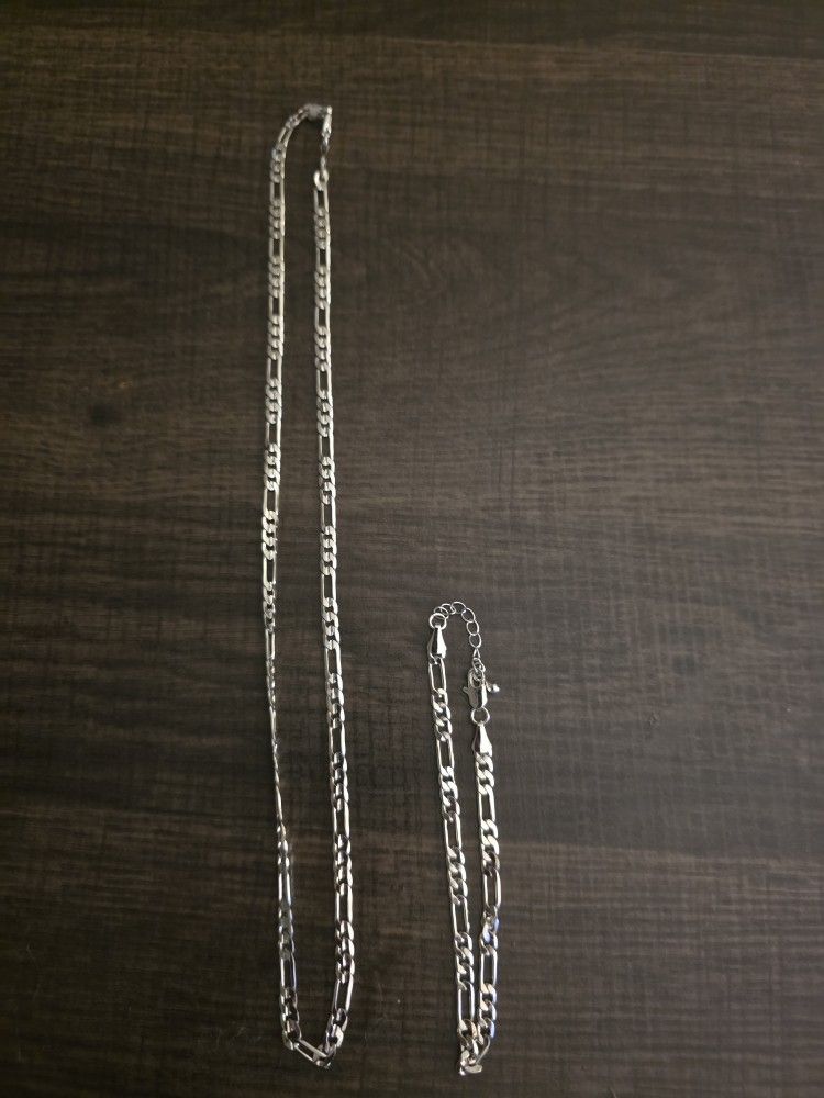 Silver Plated Necklace Set
