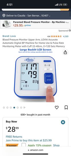  Paramed Blood Pressure Monitor - Bp Machine
