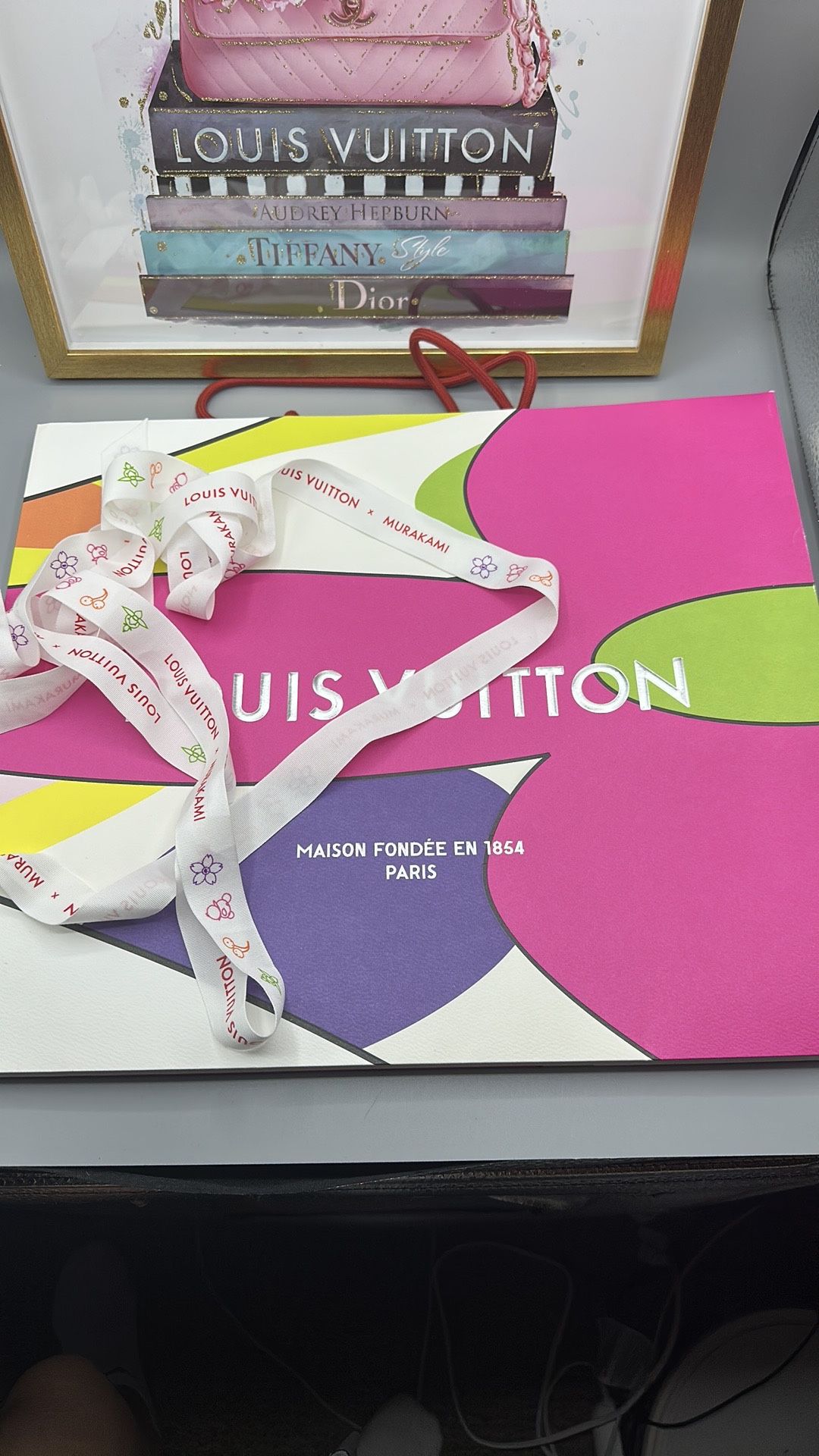 Louis Vuitton X Takashi Murakami Paper Shopping