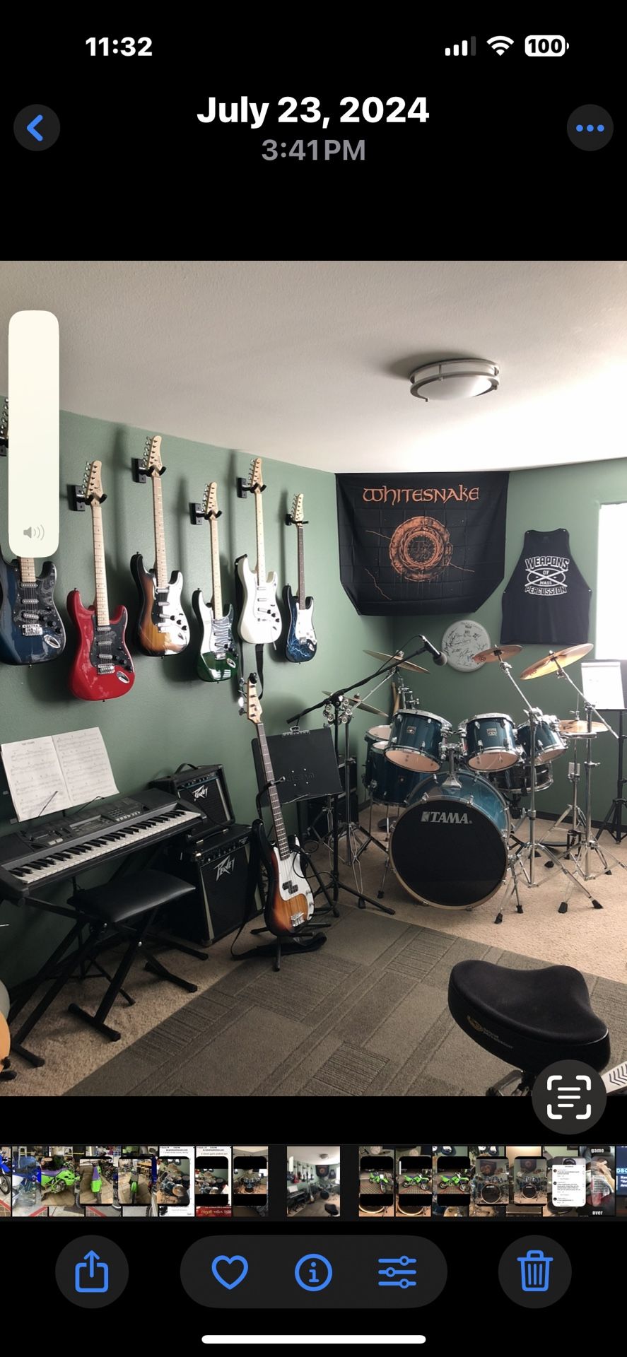 TAMA Superstar 7 Pc drum kit with Cymbals And Hardware.