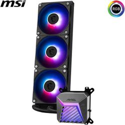 MSI MAG Coreliquid A15 360 Black- AIO ARGB Liquid Cooling - 360mm Radiator - Triple 120mm ARGB PWM Fans
