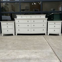 White Modern Long Dresser