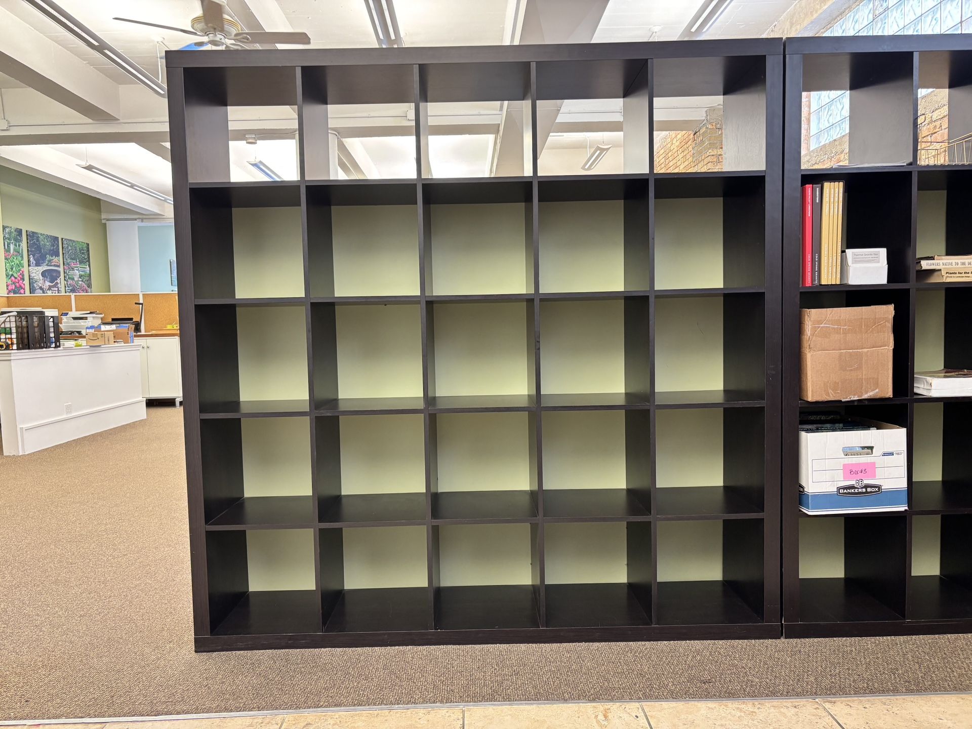 Black IKEA KALLAX Book Case