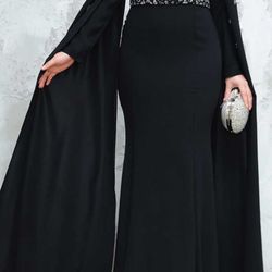 Black Modest Wedding Dress