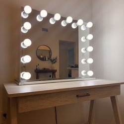 Hollywood LED Vanity Mirror w/ Outlets – 31” x 25” (Bright, High-End)