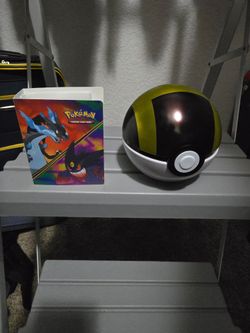 Pokemon lot poke balls/portfolios empty