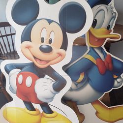 Mickey Mouse Life Size Cardboard Cutout Standup Donald duck