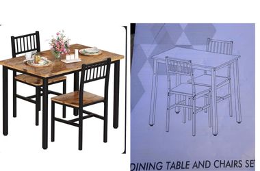 Dining table and chairs set