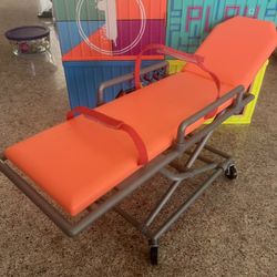 Our  generation doll adjustable hospital bed / AMBULANCE STRETCHER -  16 INCH COLLAPSIBLE - LIKE NEW