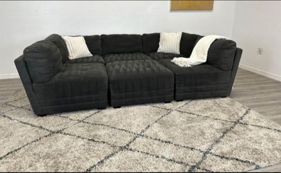 BRAND NEW CHARCOAL GREY SECTIONAL MODULAR SAME DAY DELIVERY