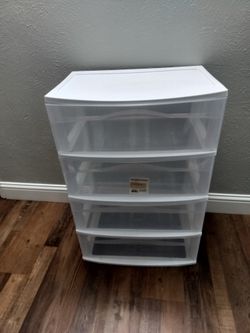 4 drawer plastic organizer