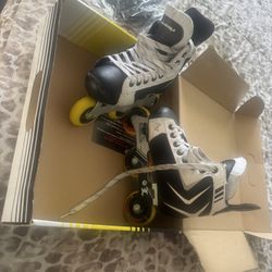 Free youth in line skates