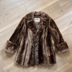  The Most Gorgeous Vintage Sable Mink Fur  Leather Coat Ever! Fits Women’s XS Small Medium Beverly Hills! 