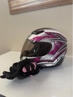 Alpinestars women gloves and helmet size XS