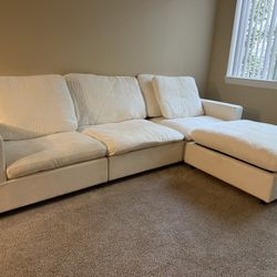 New White Dupe Cloud Sectional Couch