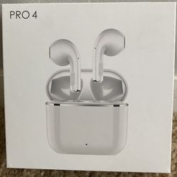 NEW Pro 4 True Wireless Earphones - White
