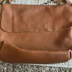 Brown Leather Bag From Calma