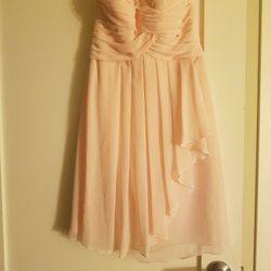 David's Bridal Petal Pink short dress, Sz 0