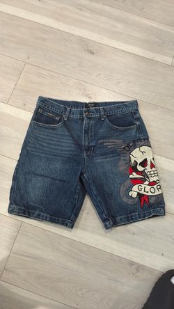 Ed Hardy denim jean shorts sz36