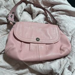 Pink coach bag