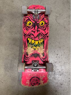 Rob Roskopp Pink Face Santa Cruz Skateboard Deck w/ Trucks